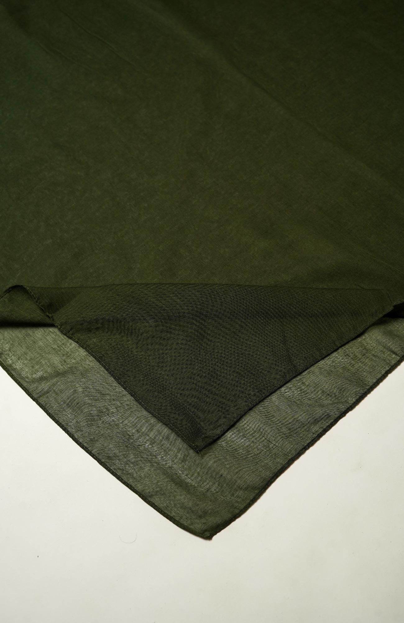 Airy Cotton Hijab-Moss Green