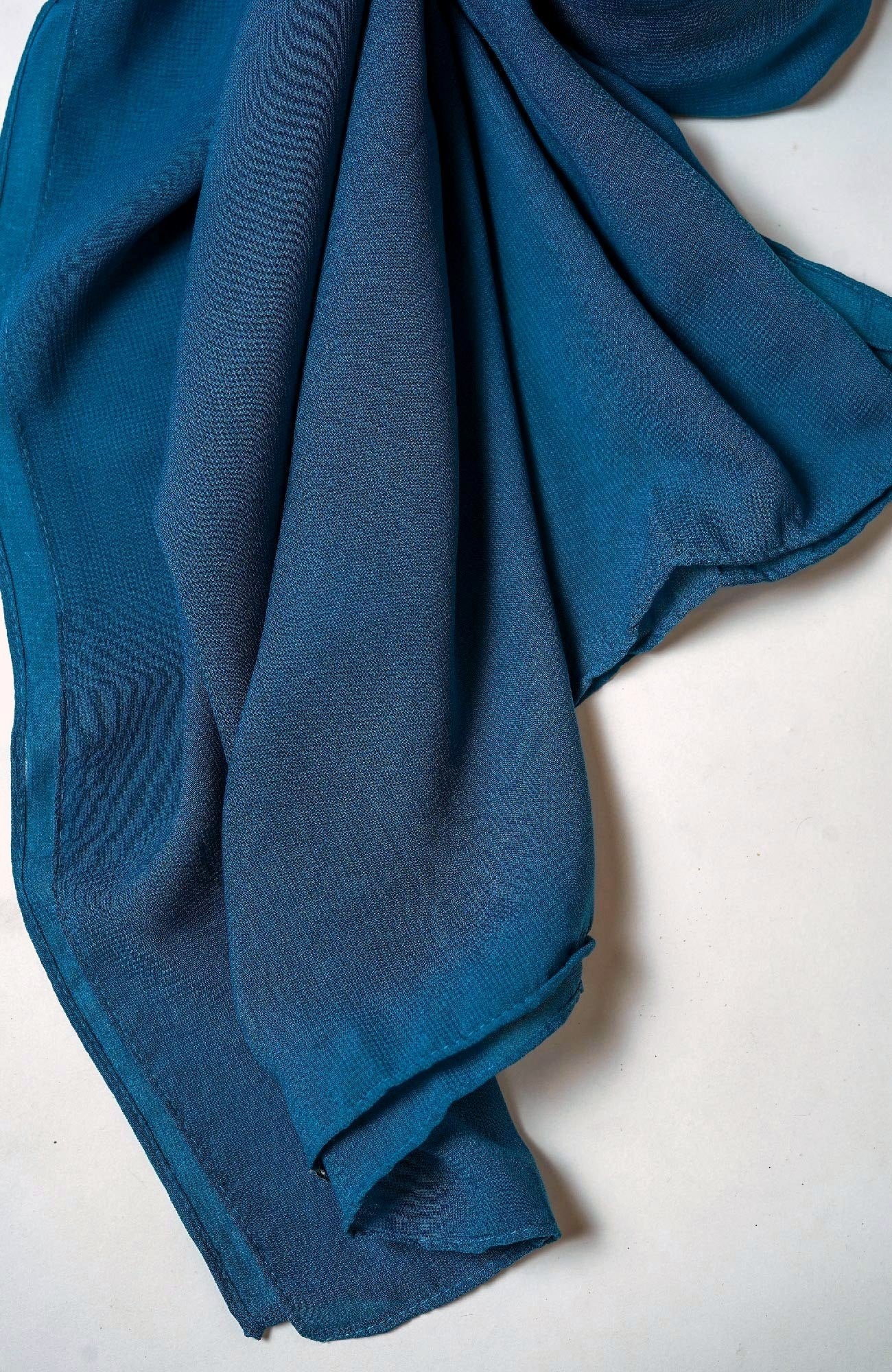 Voile Cotton Hijab -Denim Blue