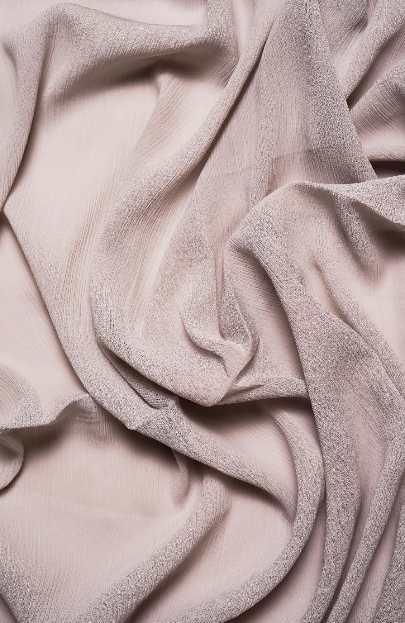Crinkle matte Chiffon-Veiled Voilet