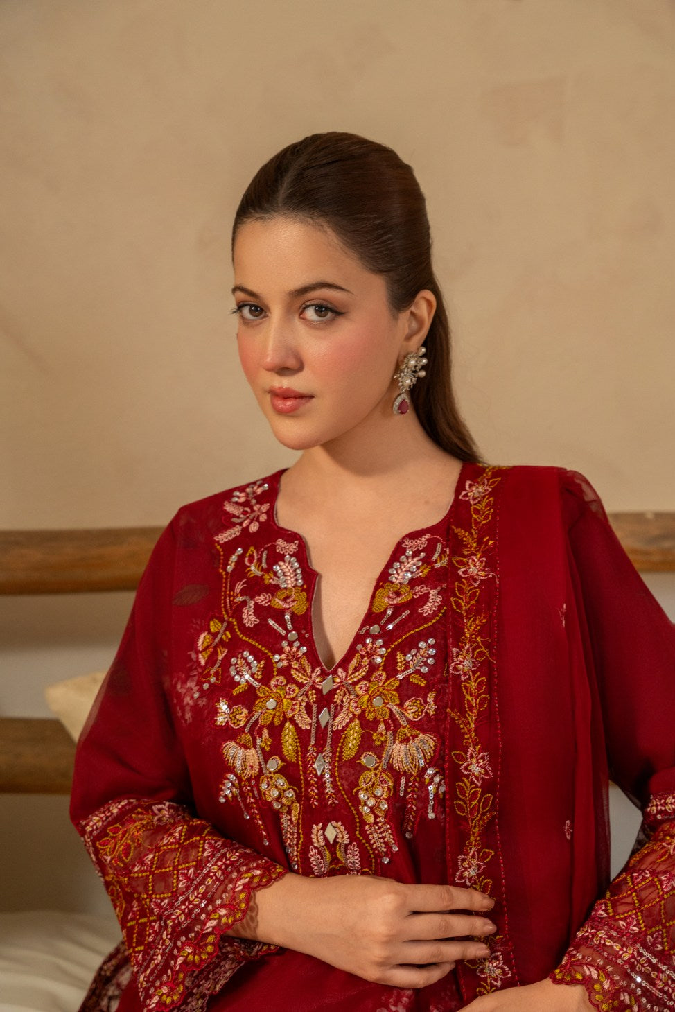 Gul Rukh (Maroon)
