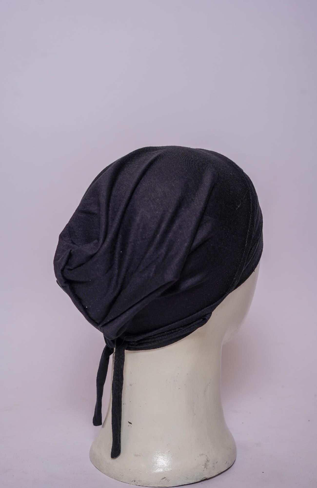 Dual Cross Turban Cap - Dark Blue