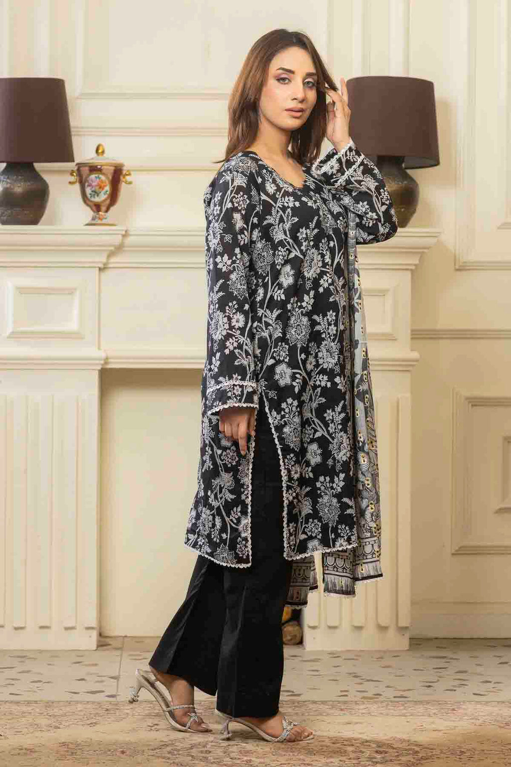 3 PC Printed Lawn Classic