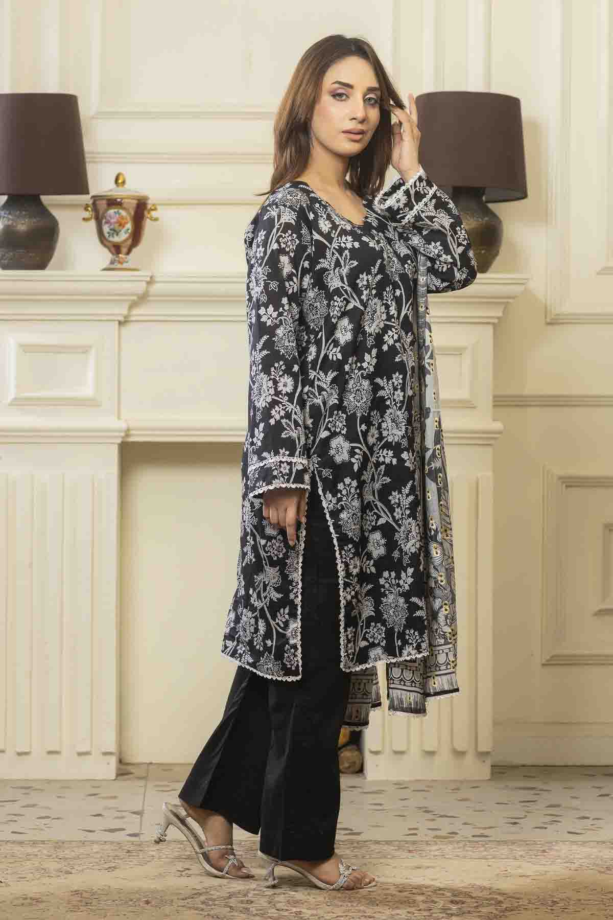 3 PC Printed Lawn Classic