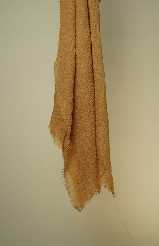 Crimped Viscose - Brown Beige