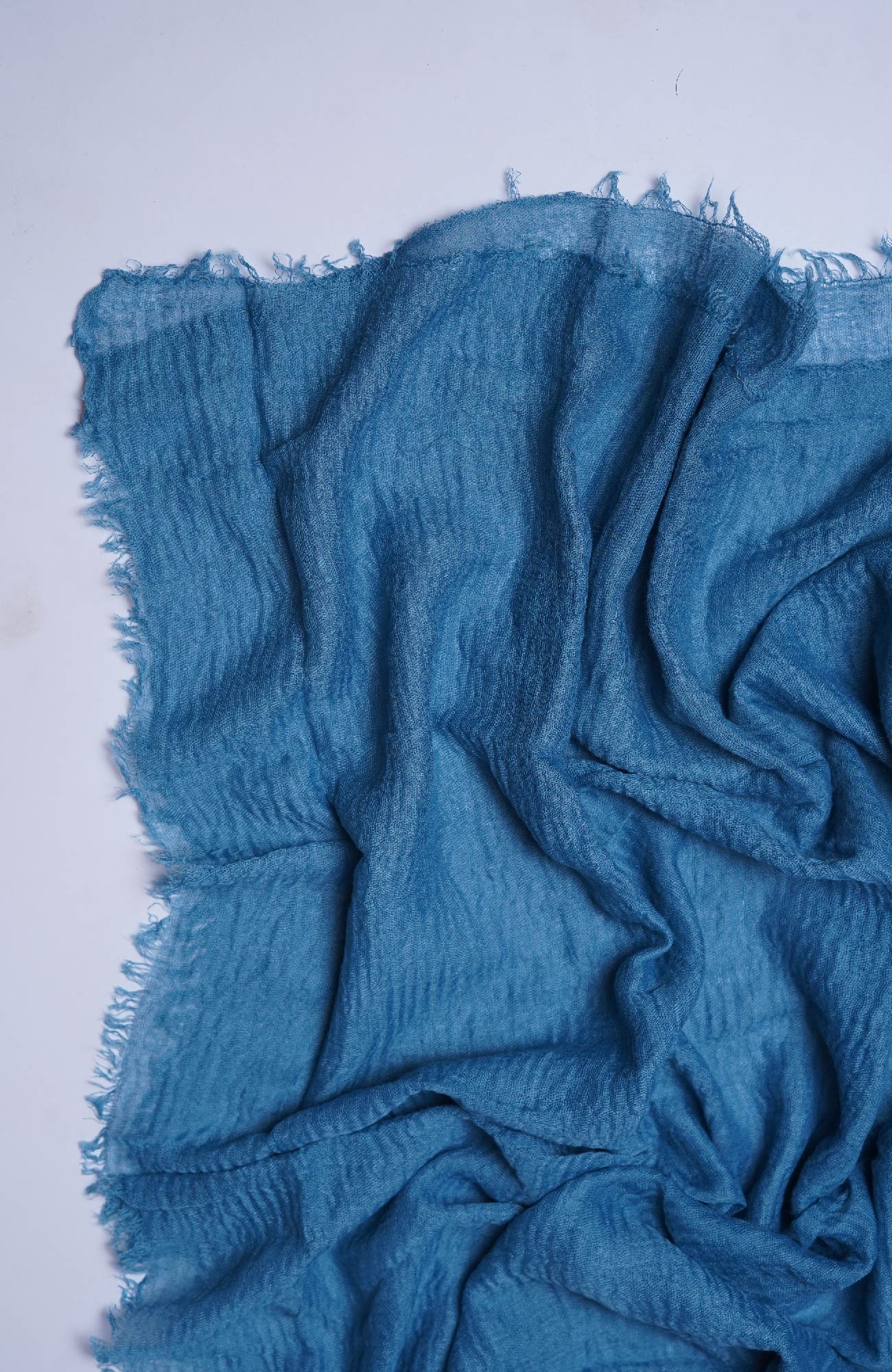 Crimped Viscose - Maya Blue