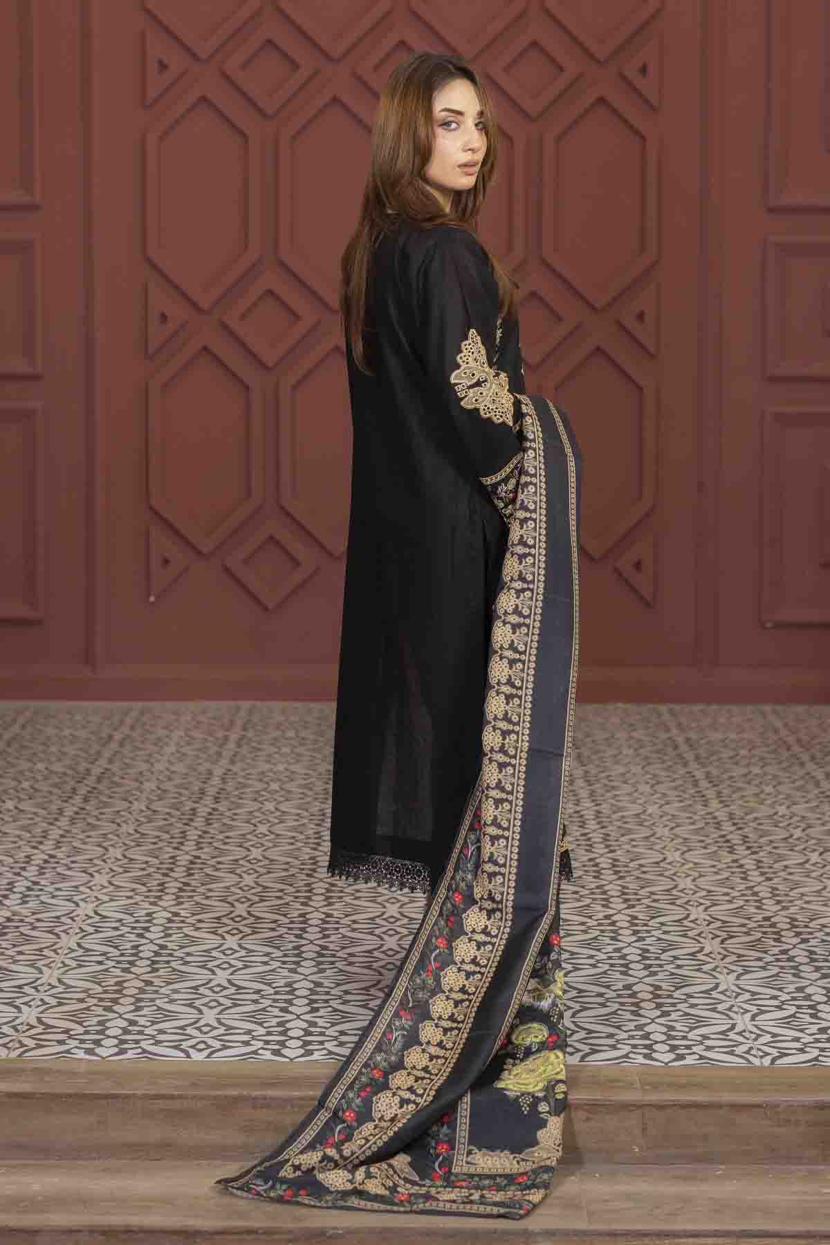 3 Piece Embroided Lawn Suit Elite