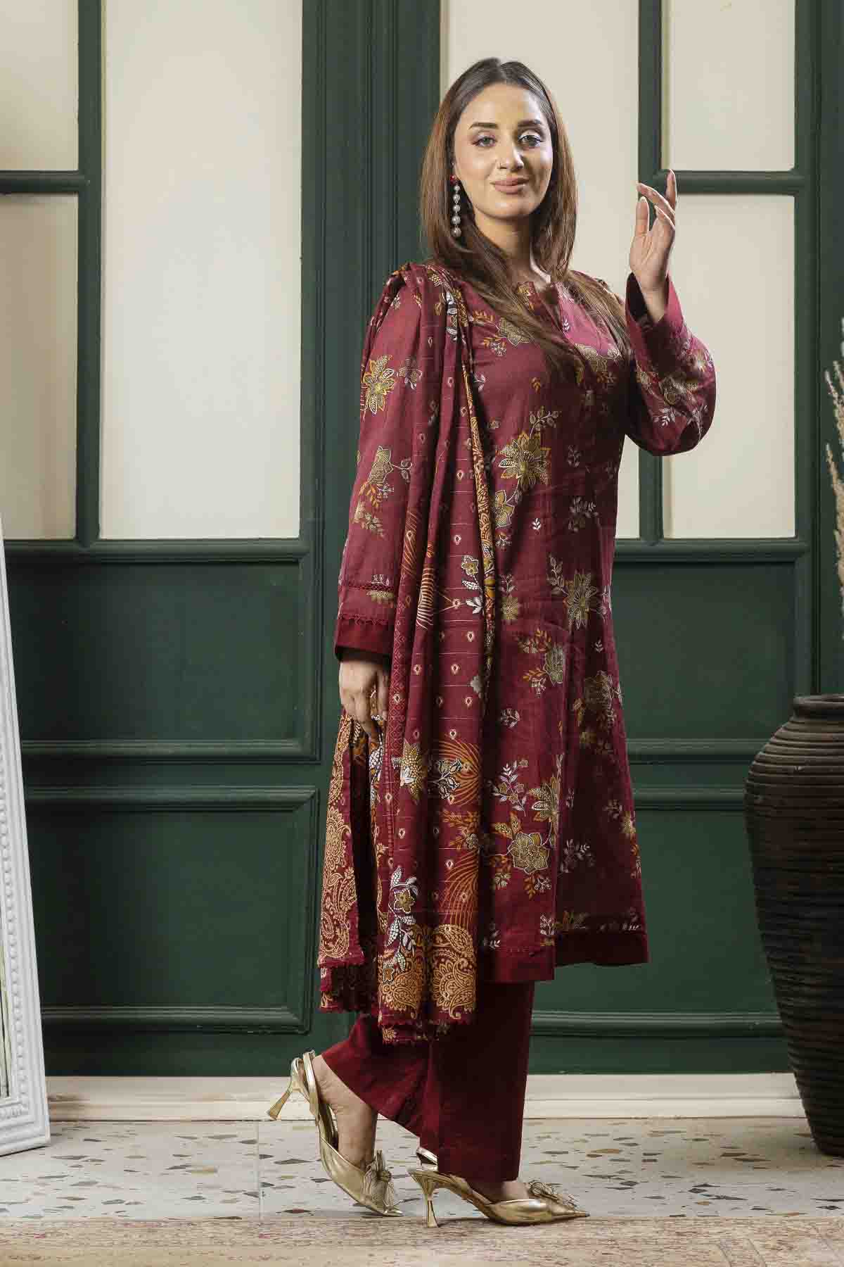 3 PC Printed Lawn Classic