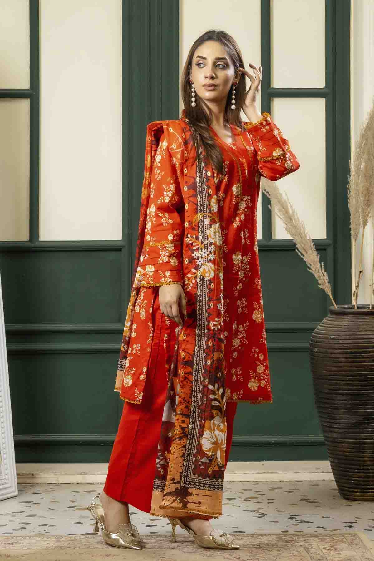 3 PC Printed Lawn Classic