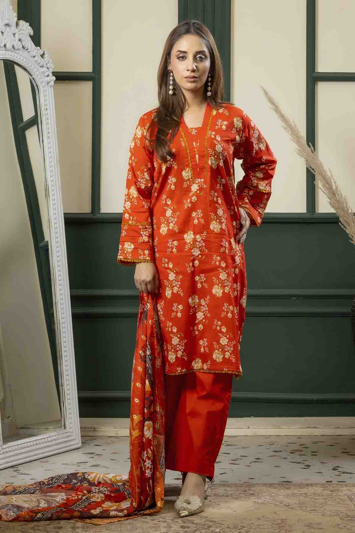 3 PC Printed Lawn Classic