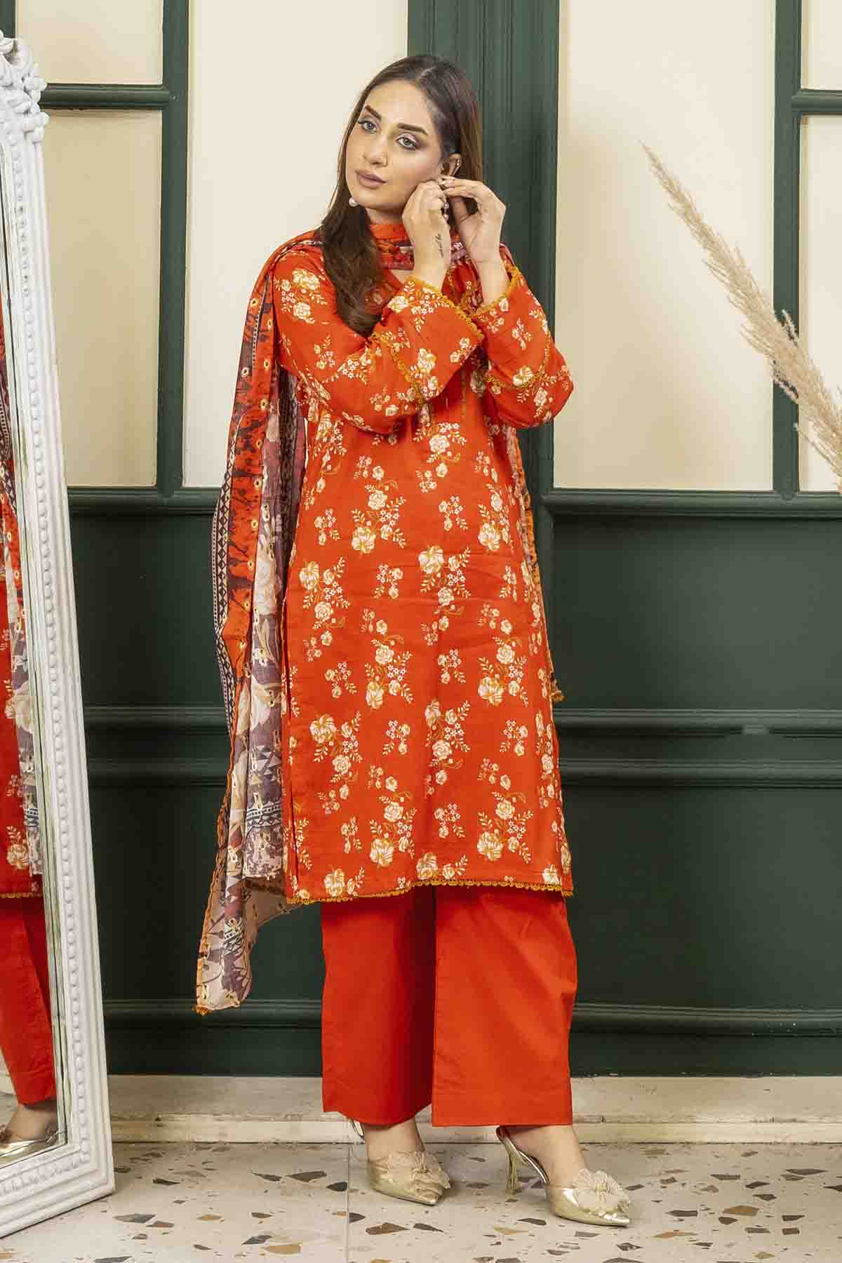 3 PC Printed Lawn Classic