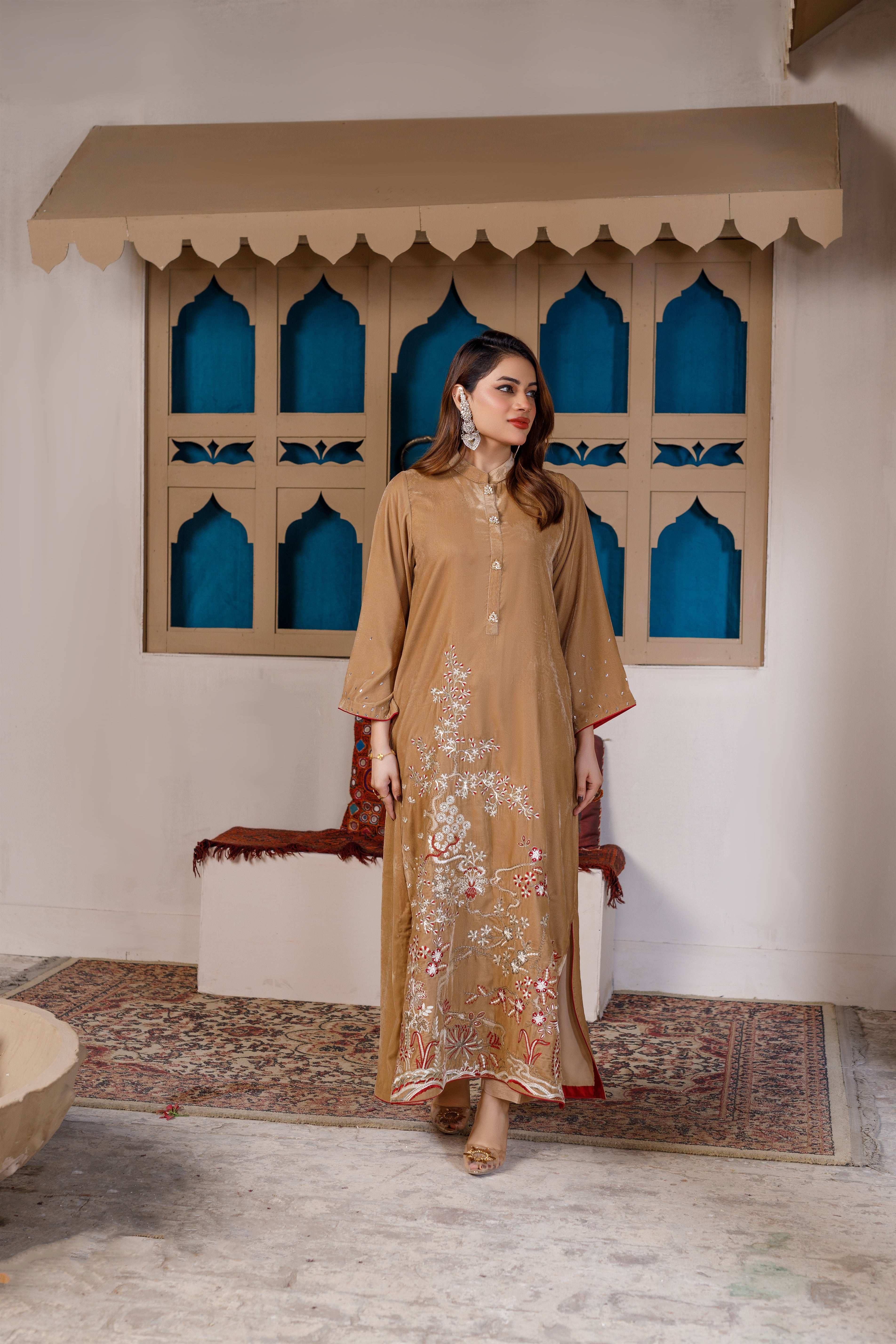 SKIN BEIGE KAFTAN
