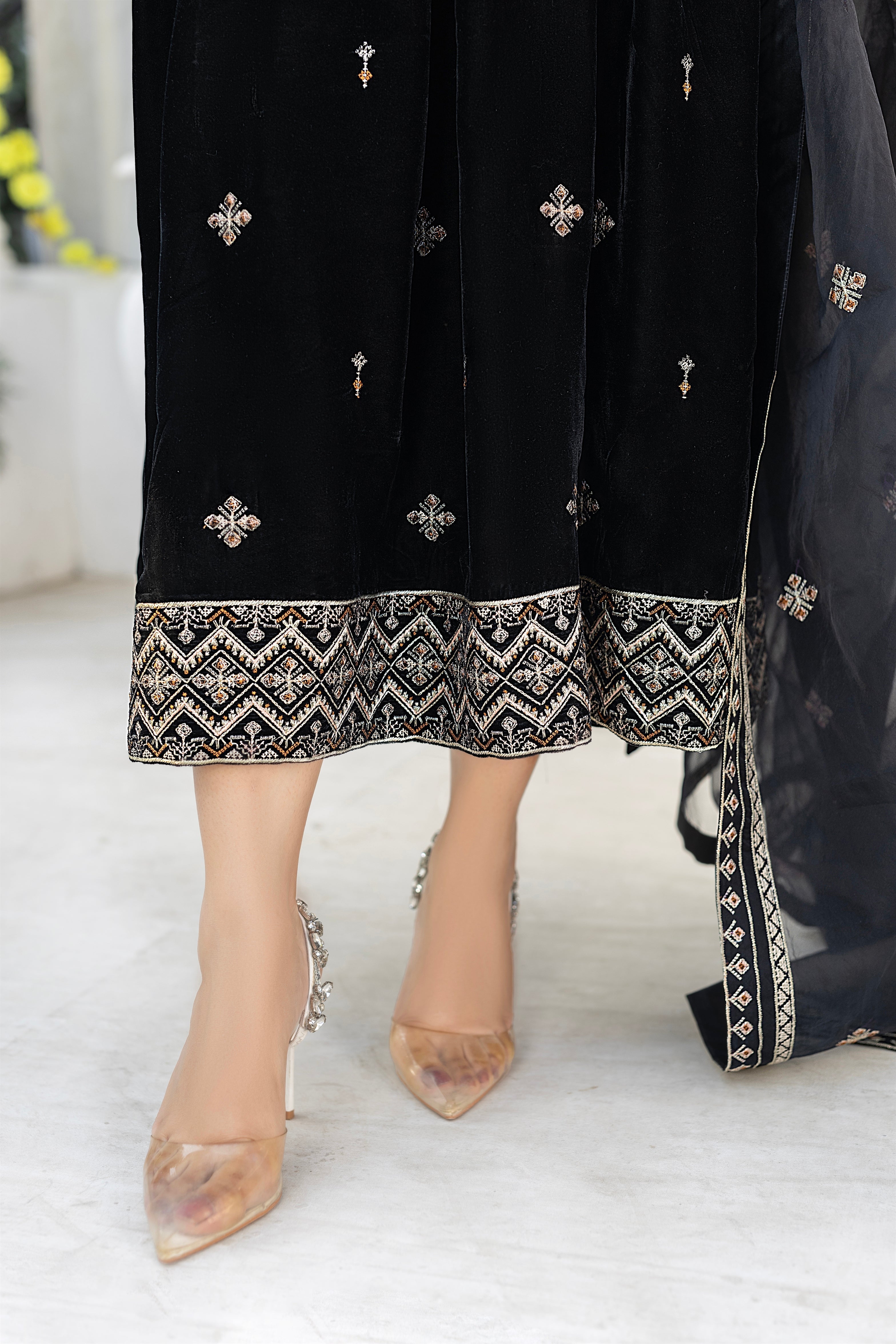 Black Velvet Frock