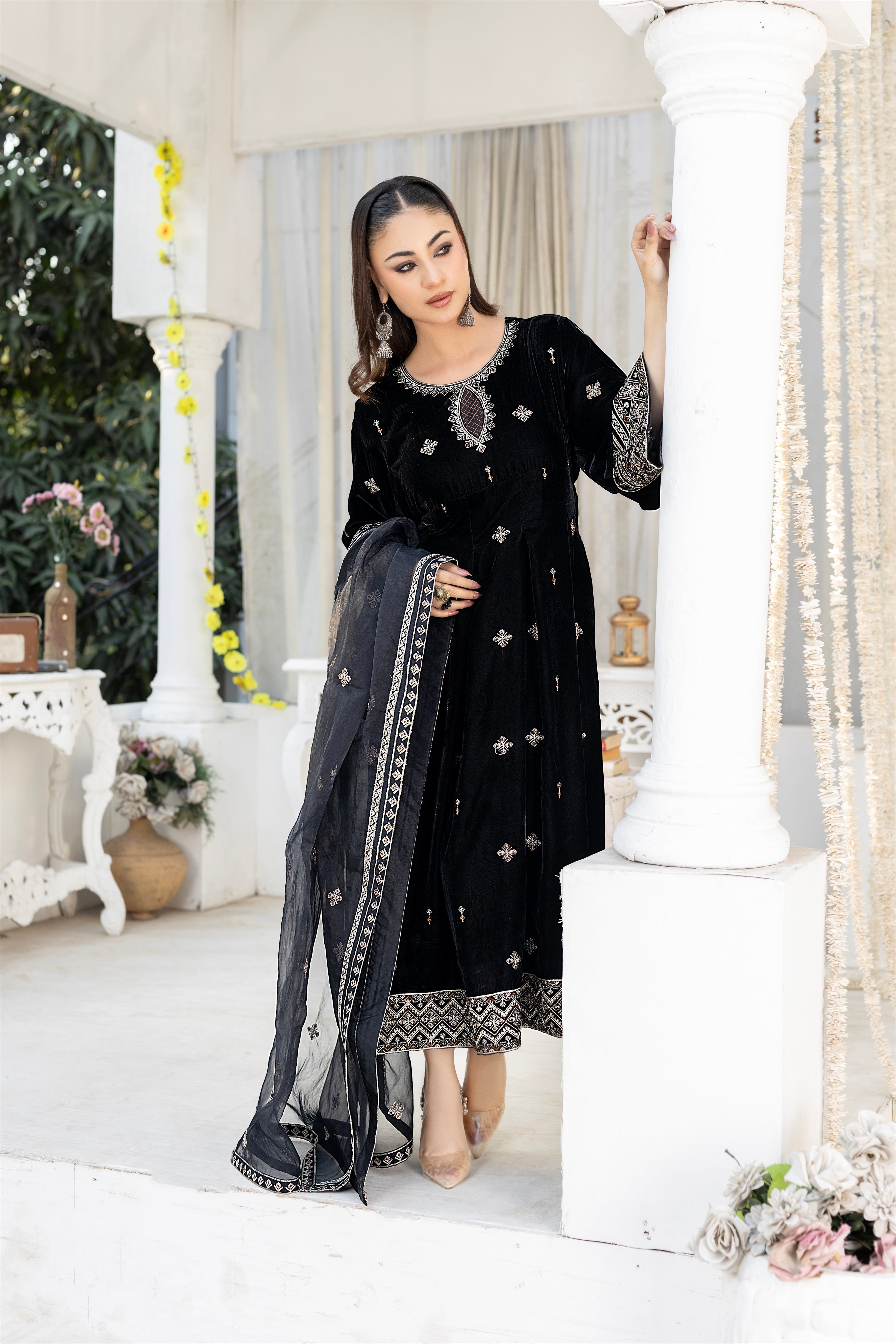 Black Velvet Frock