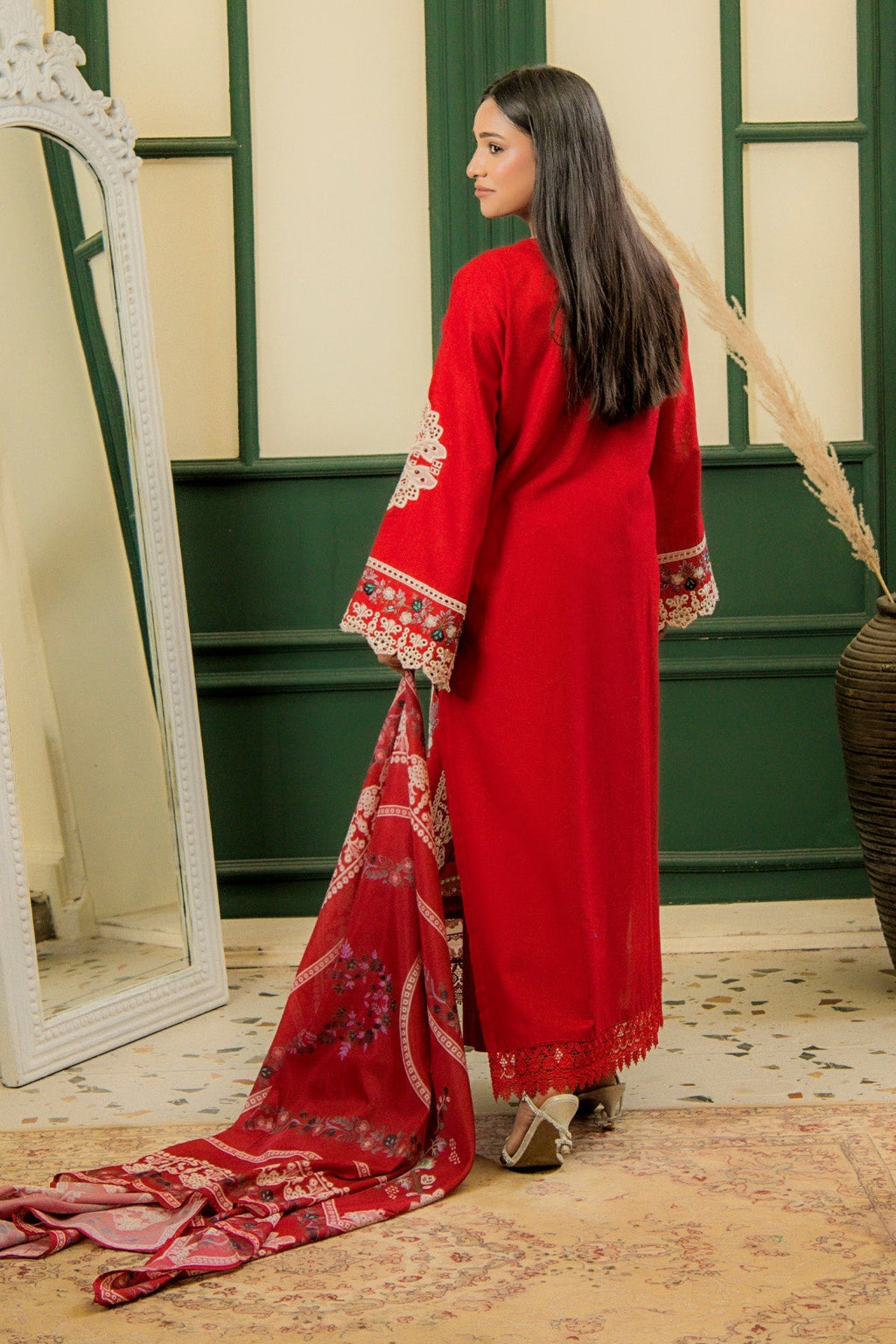 3 Piece Embroided Lawn Suit Elite