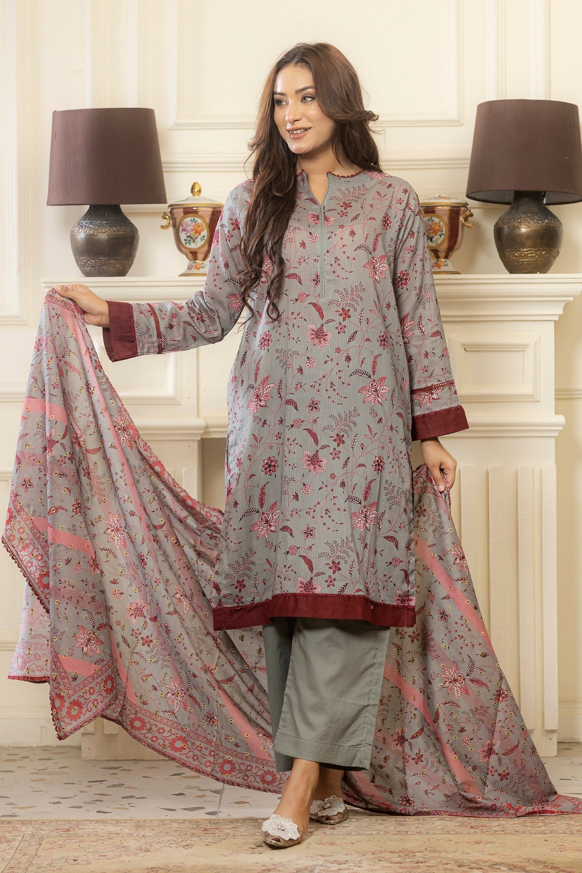3 PC Printed Lawn Classic