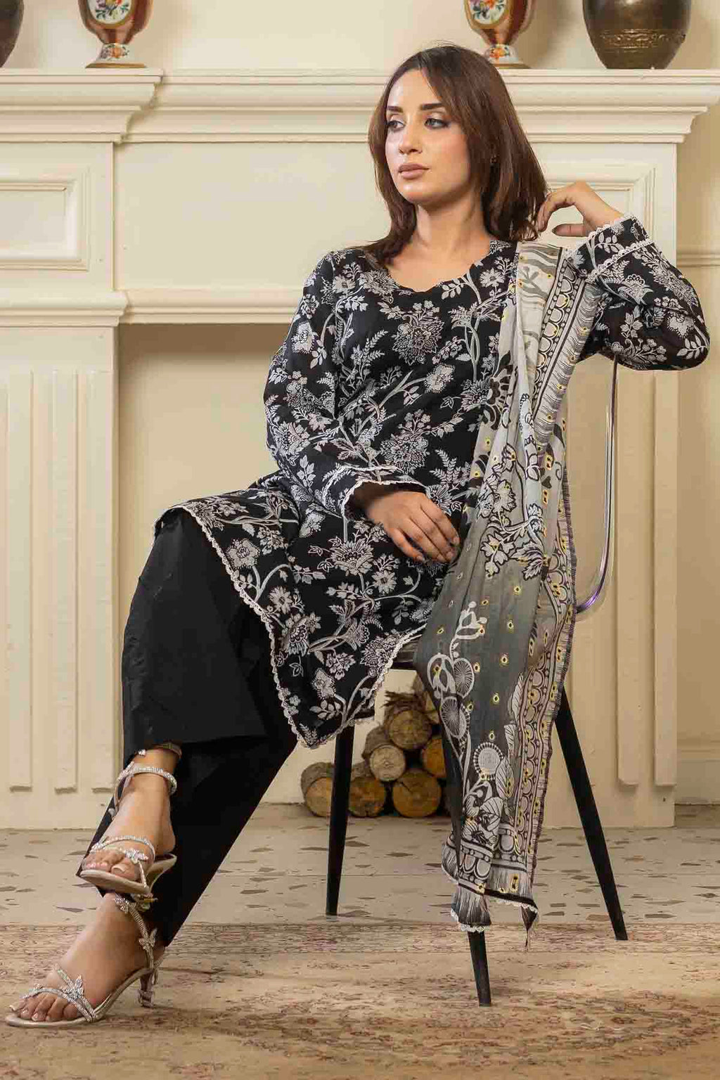 3 PC Printed Lawn Classic