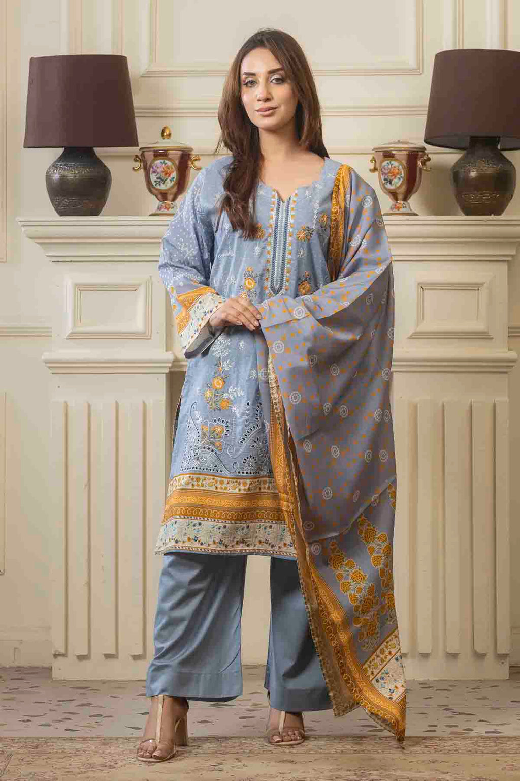 Embroided Printed Lawn Nova