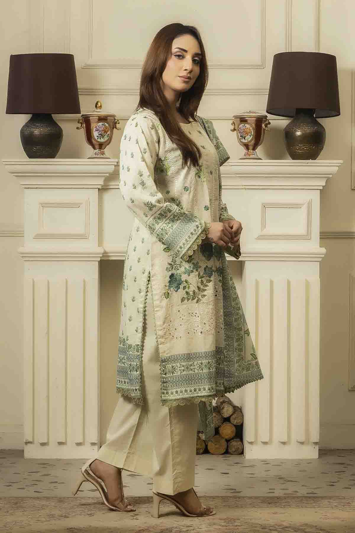 Embroided Printed Lawn Nova