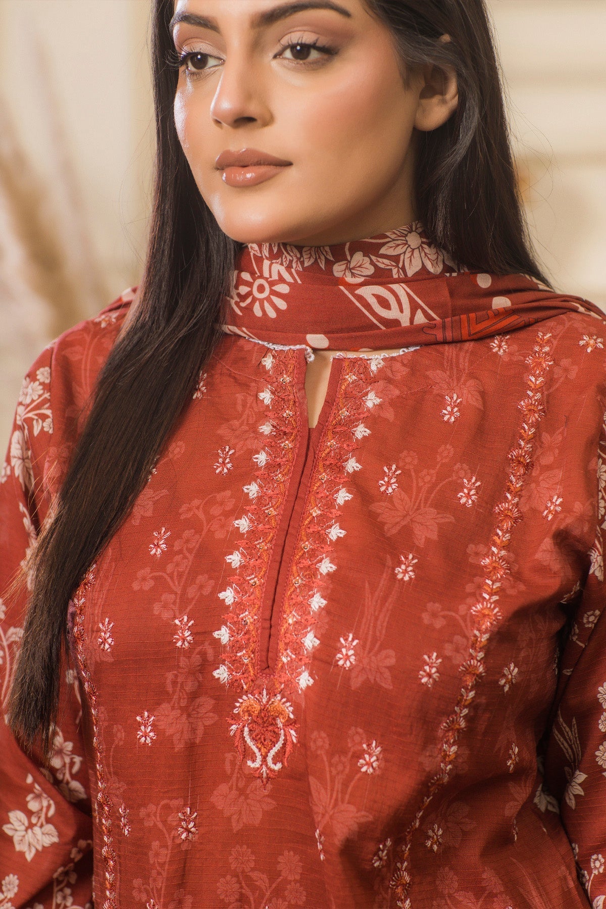 Embroided Printed Lawn Nova