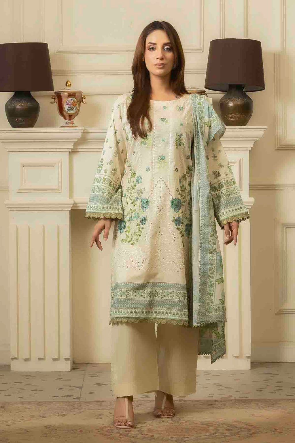 Embroided Printed Lawn Nova