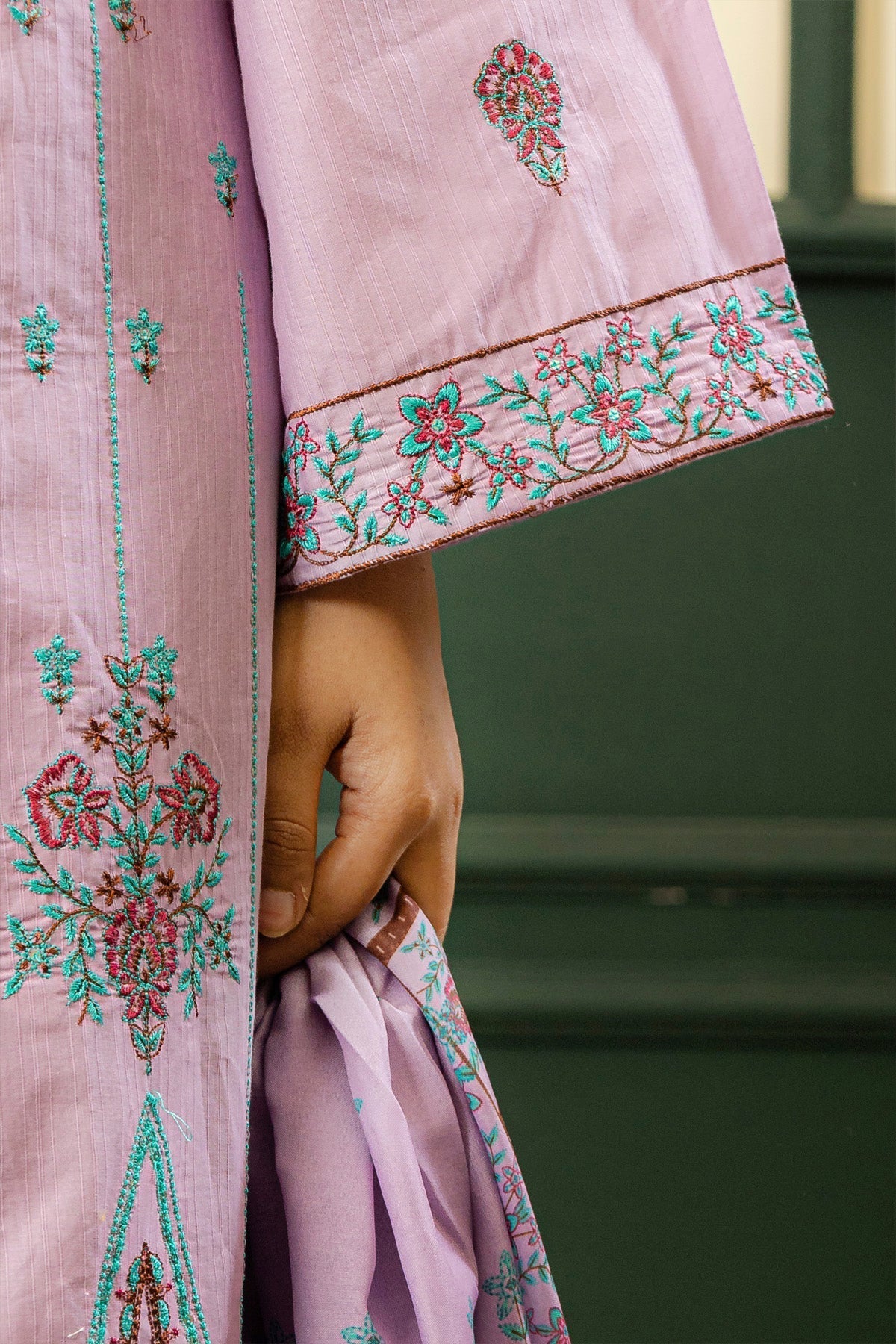 3 Piece Embroided Lawn Suit Elite