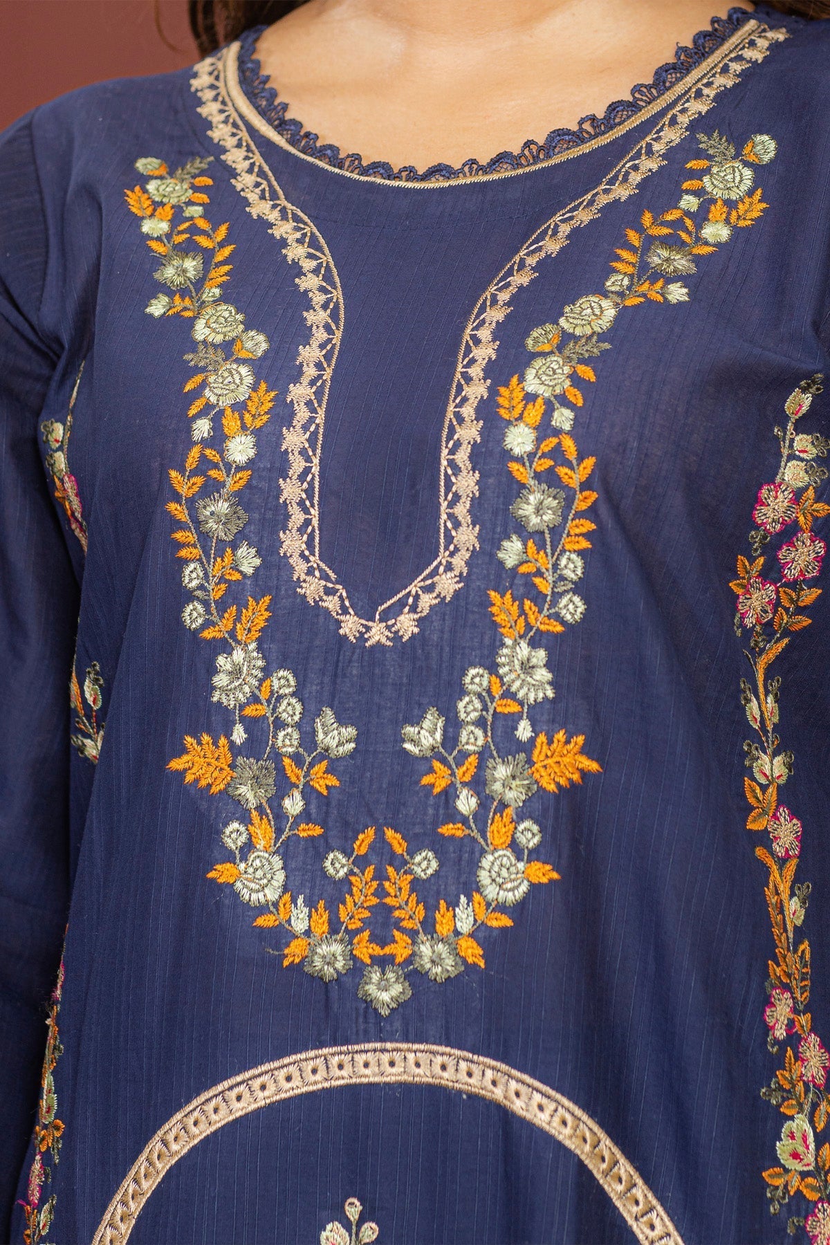 3 Piece Embroided Lawn Suit Elite
