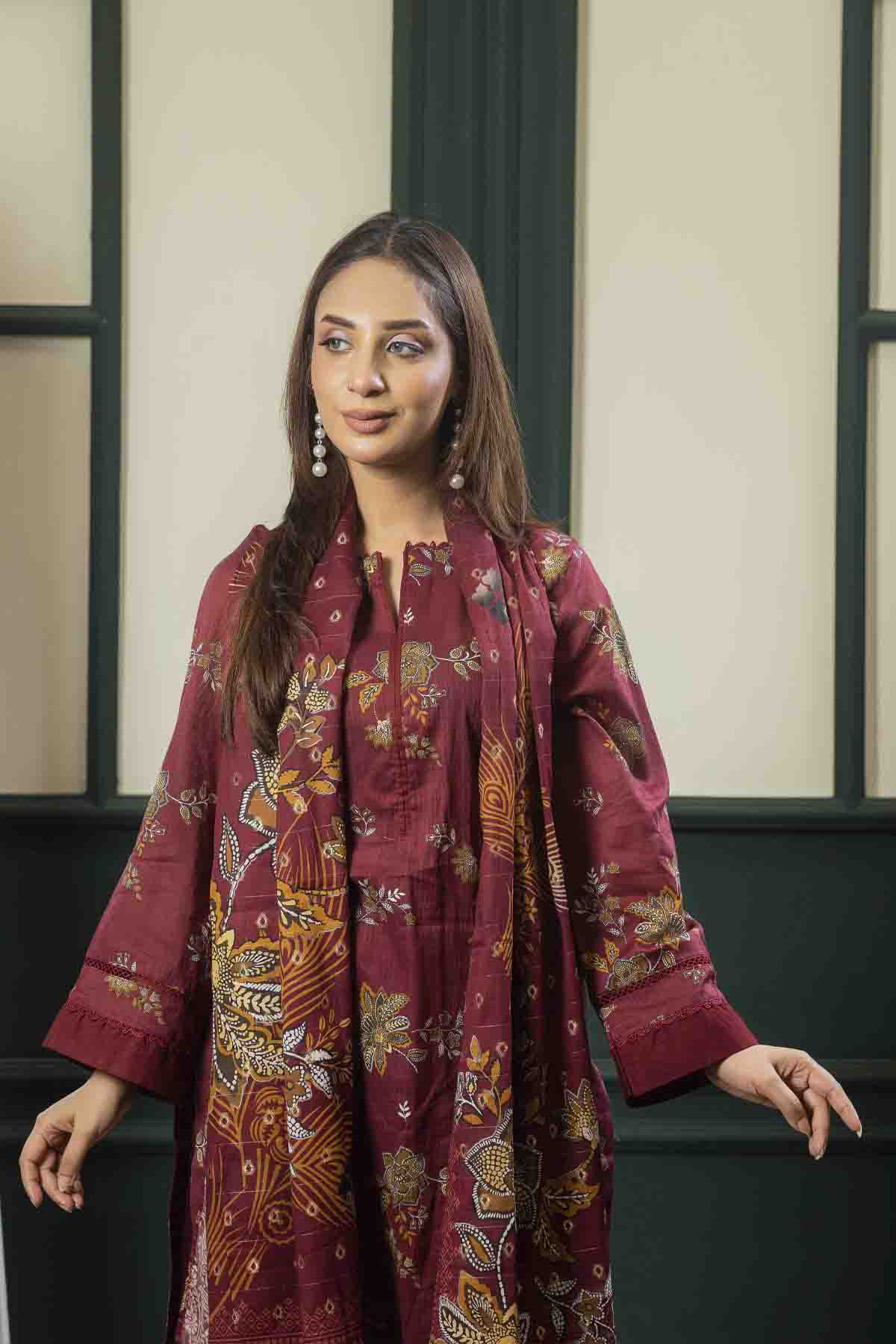 3 PC Printed Lawn Classic