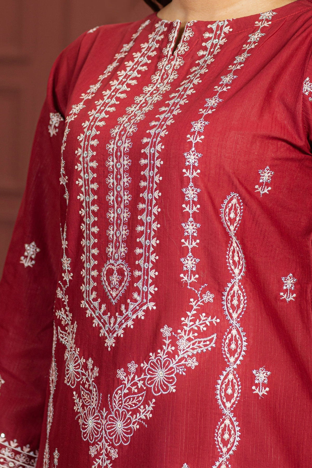 3 Piece Embroided Lawn Suit Elite