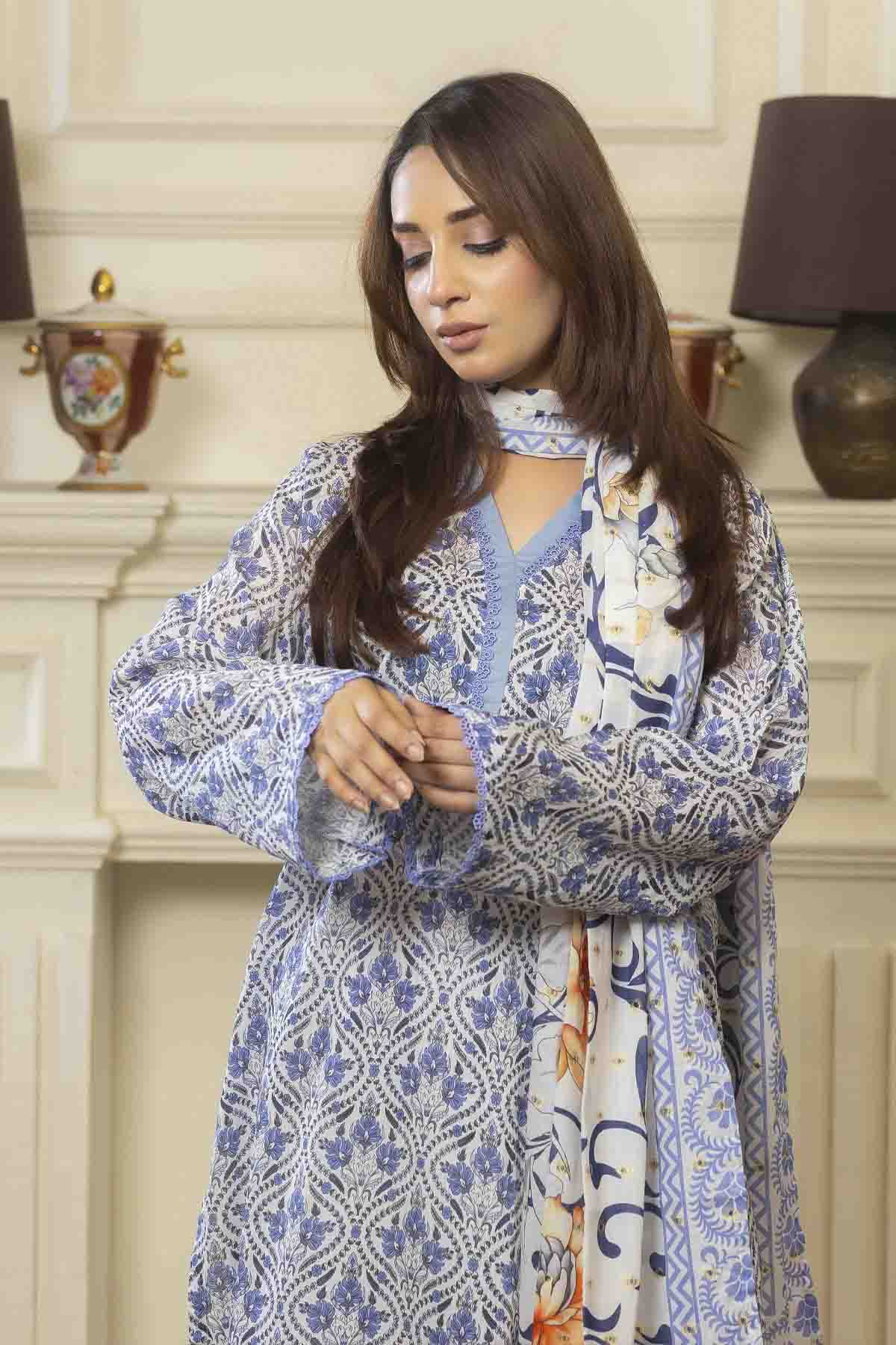 3 PC Printed Lawn Classic