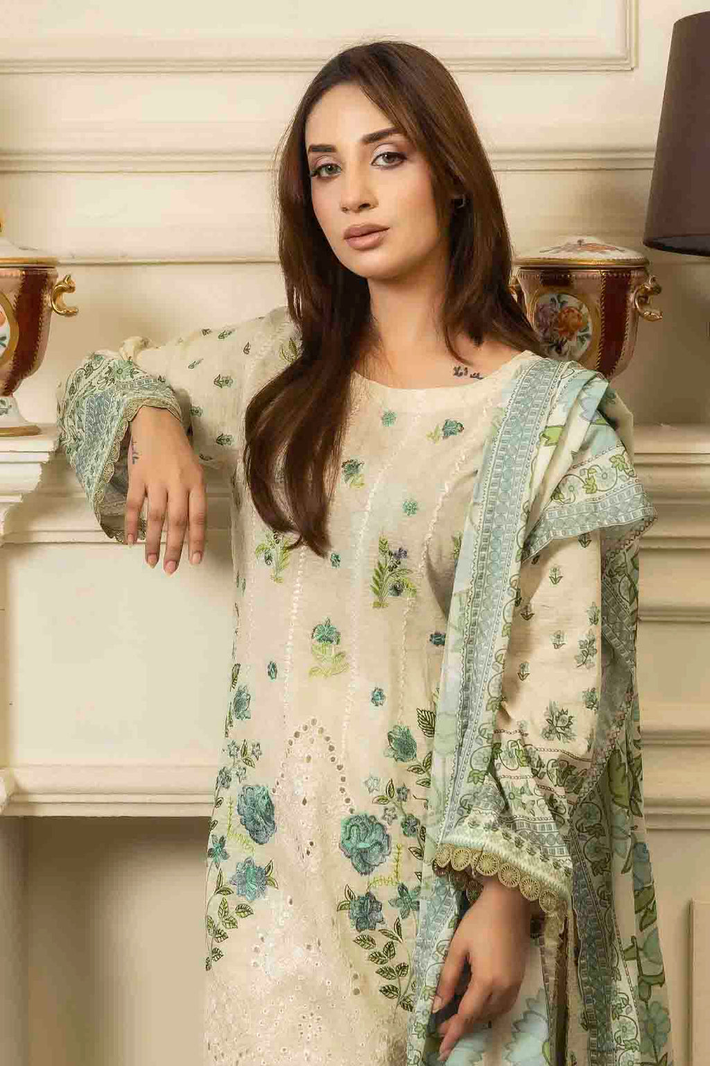 Embroided Printed Lawn Nova