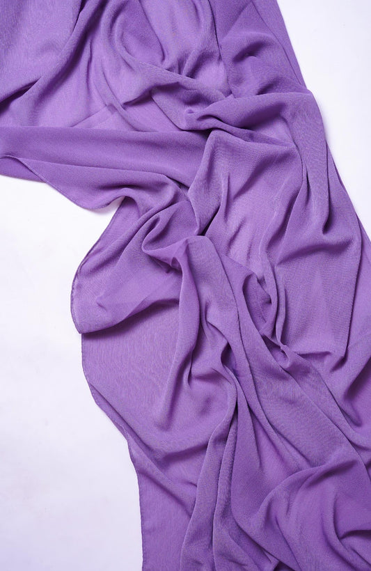 Crinkle matte Chiffon-Purple Lavender