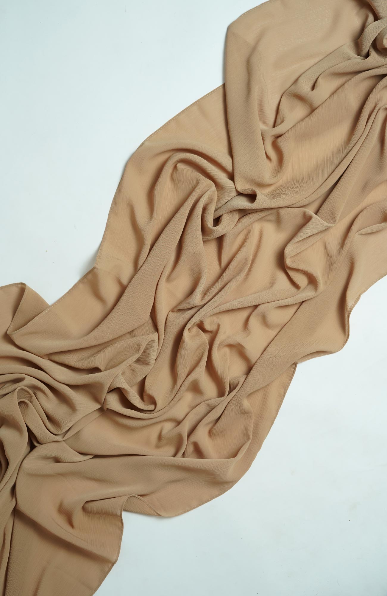 Crinkle matte Chiffon-Sand