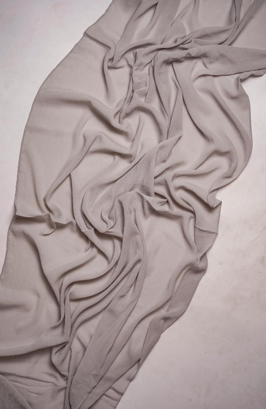 Crinkle matte Chiffon-Veiled Voilet