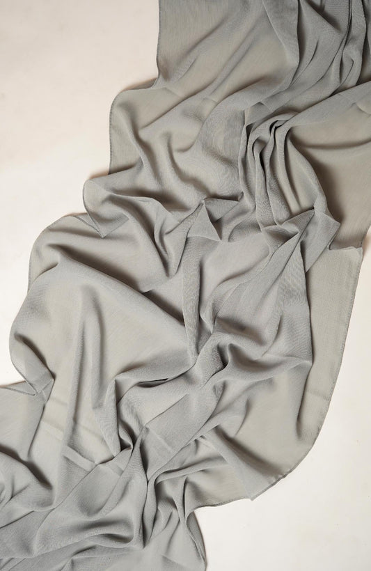 Crinkle matte Chiffon-Graphite Grey