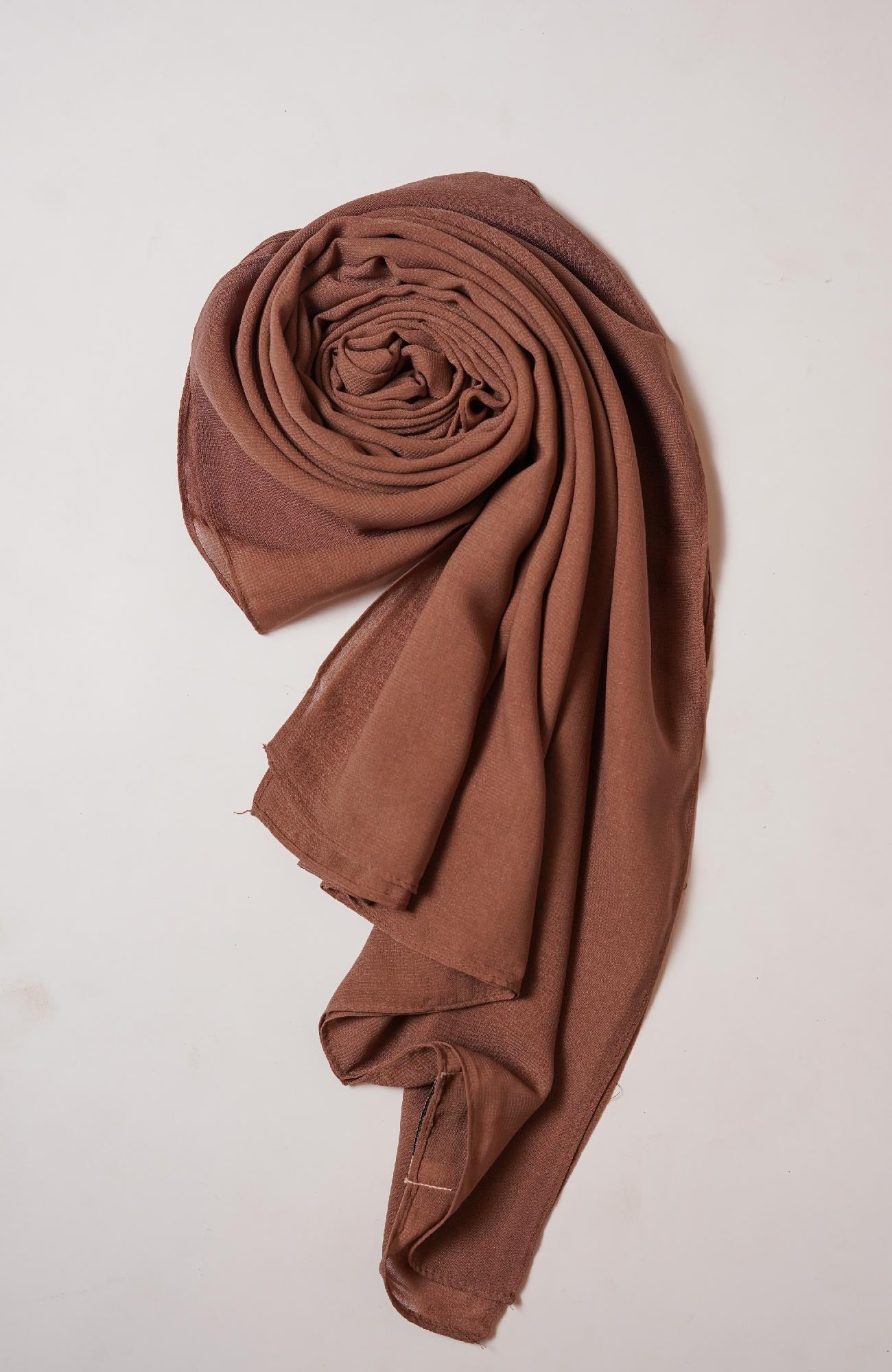 Voile Cotton Hijab -Pecan Brown
