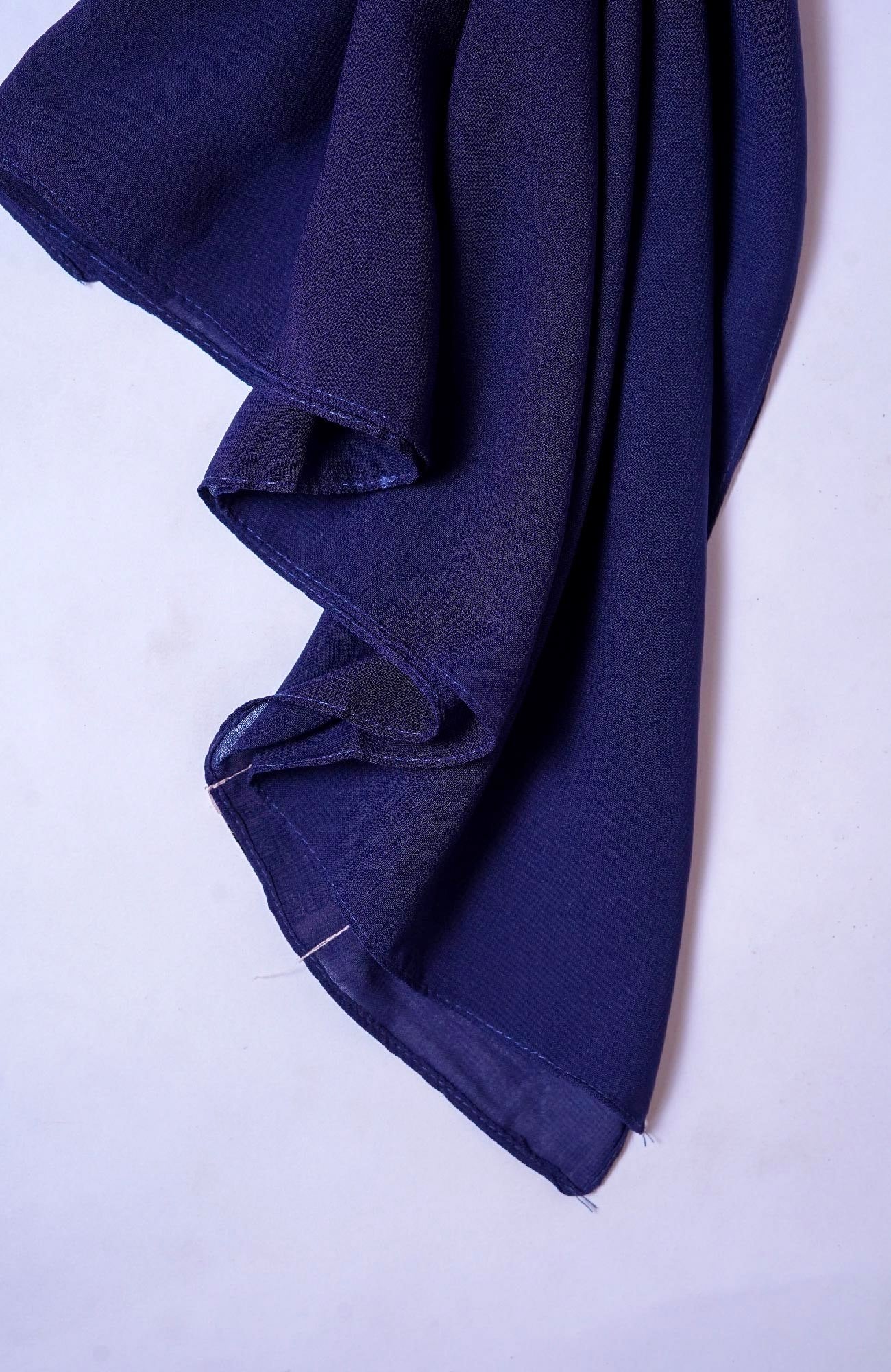 Voile Cotton Hijab - Navy Blue