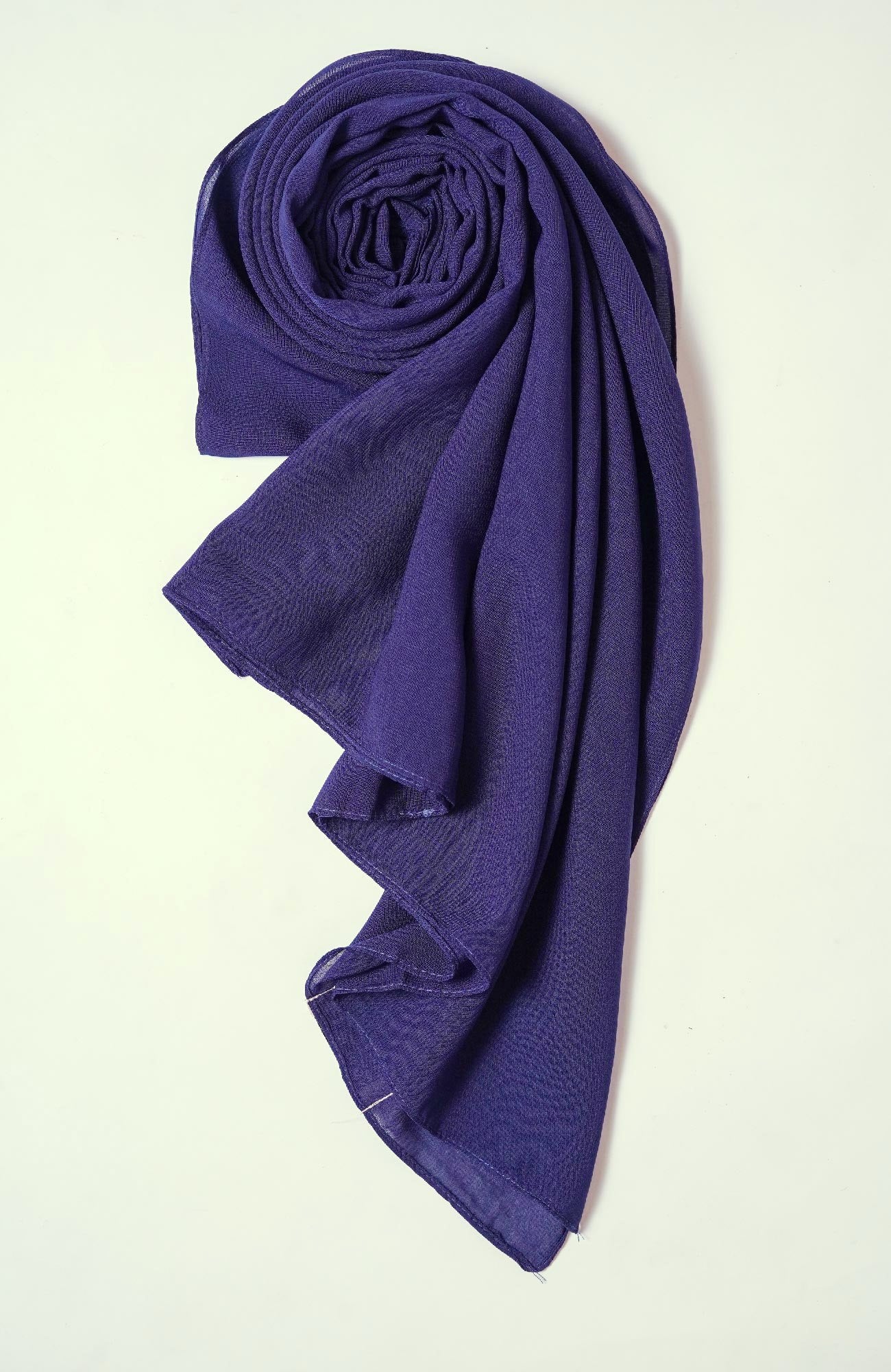Voile Cotton Hijab - Navy Blue