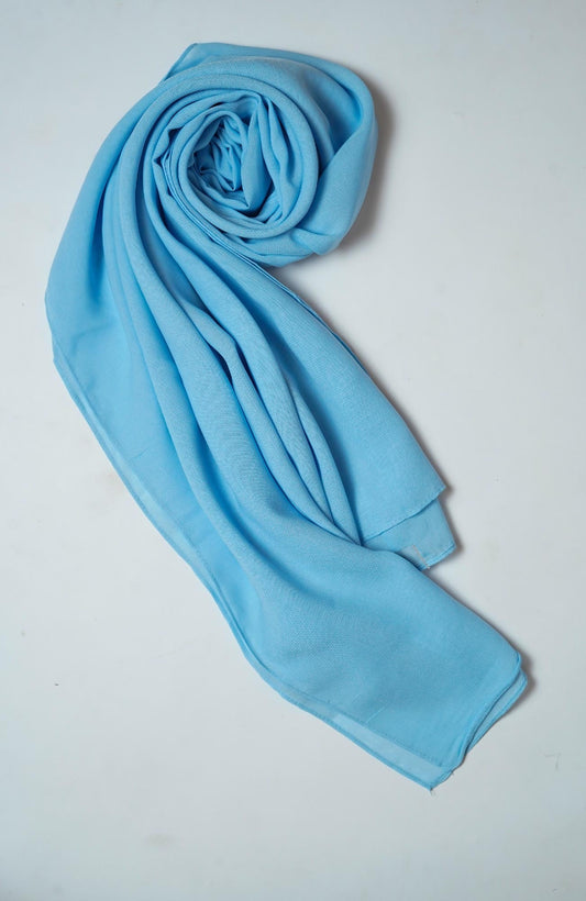 Voile Cotton Hijab -Sky Blue