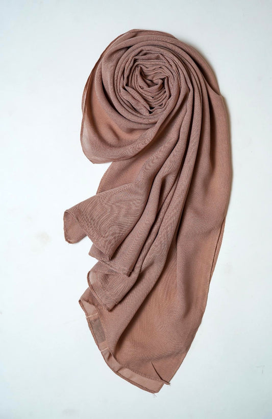Voile Cotton Hijab - Cocoa