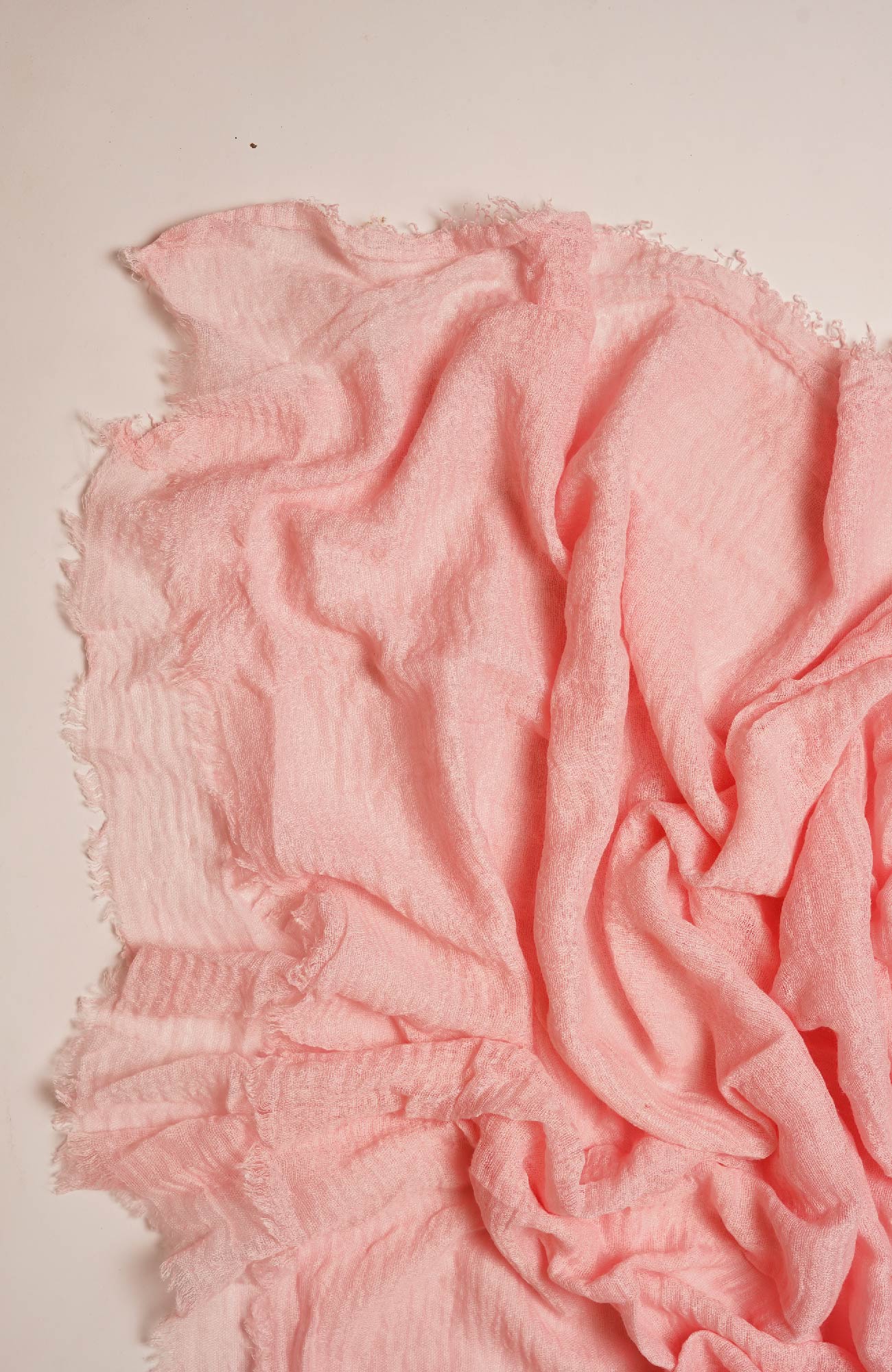 Crimped Viscose - Peach Bud