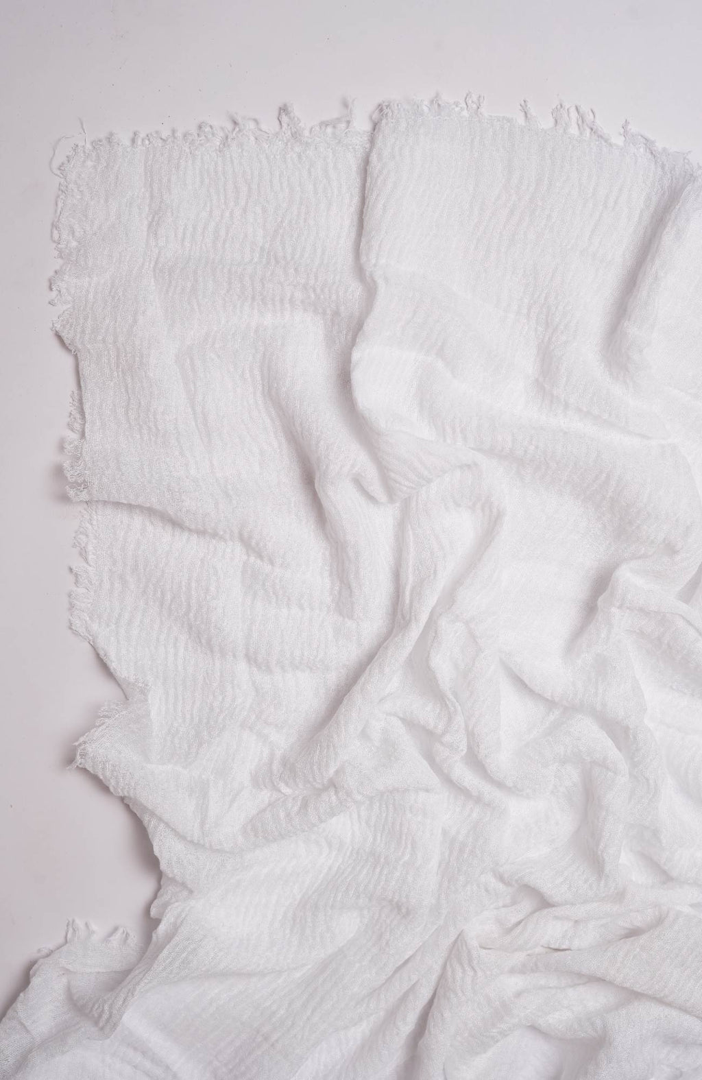 Crimped Viscose - White