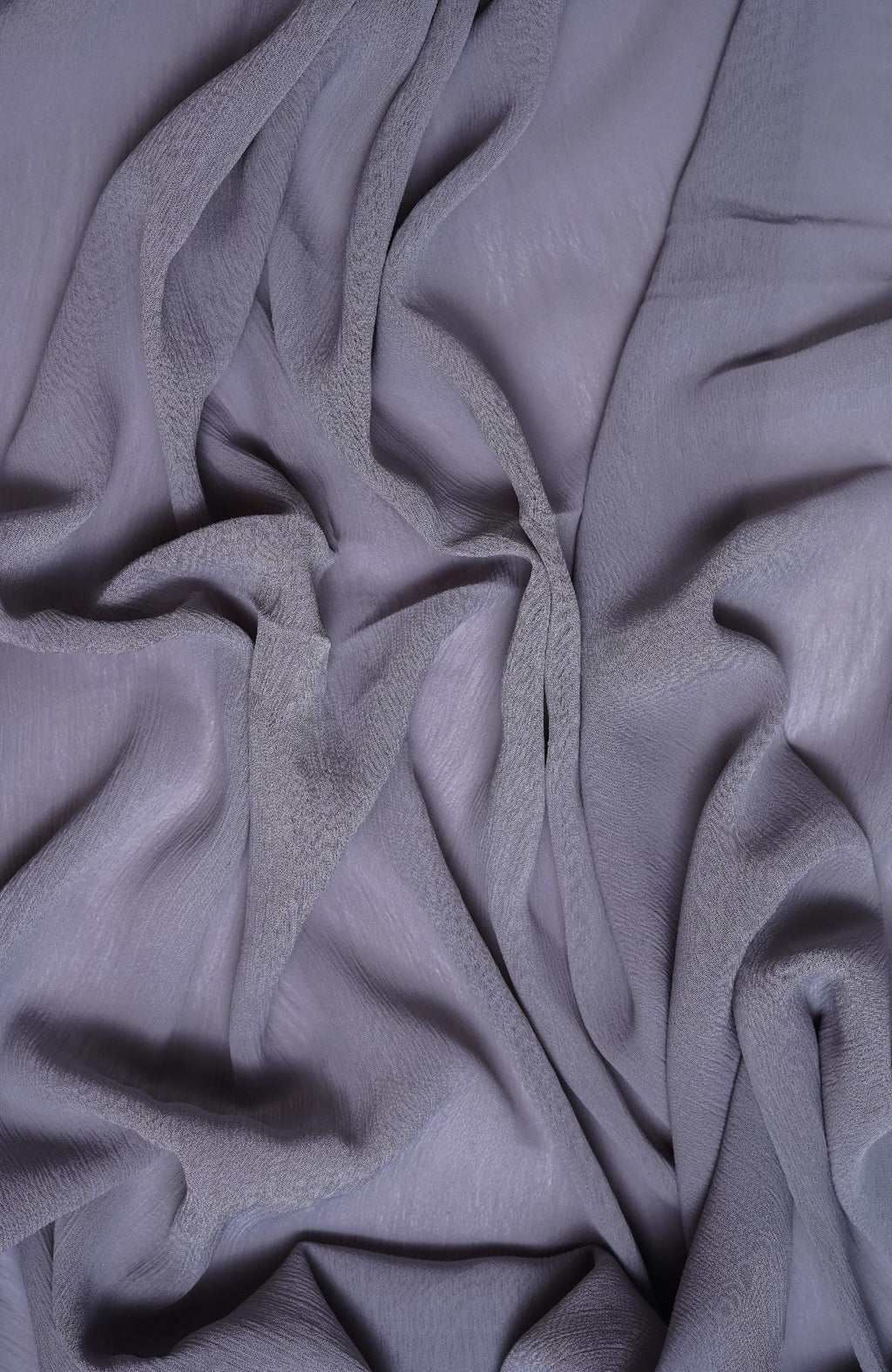 Crinkle matte Chiffon-Faded Denim