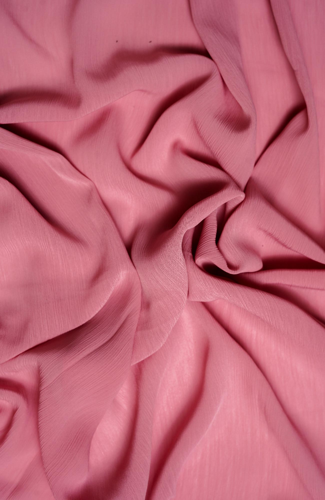Crinkle matte Chiffon-Soft Berry