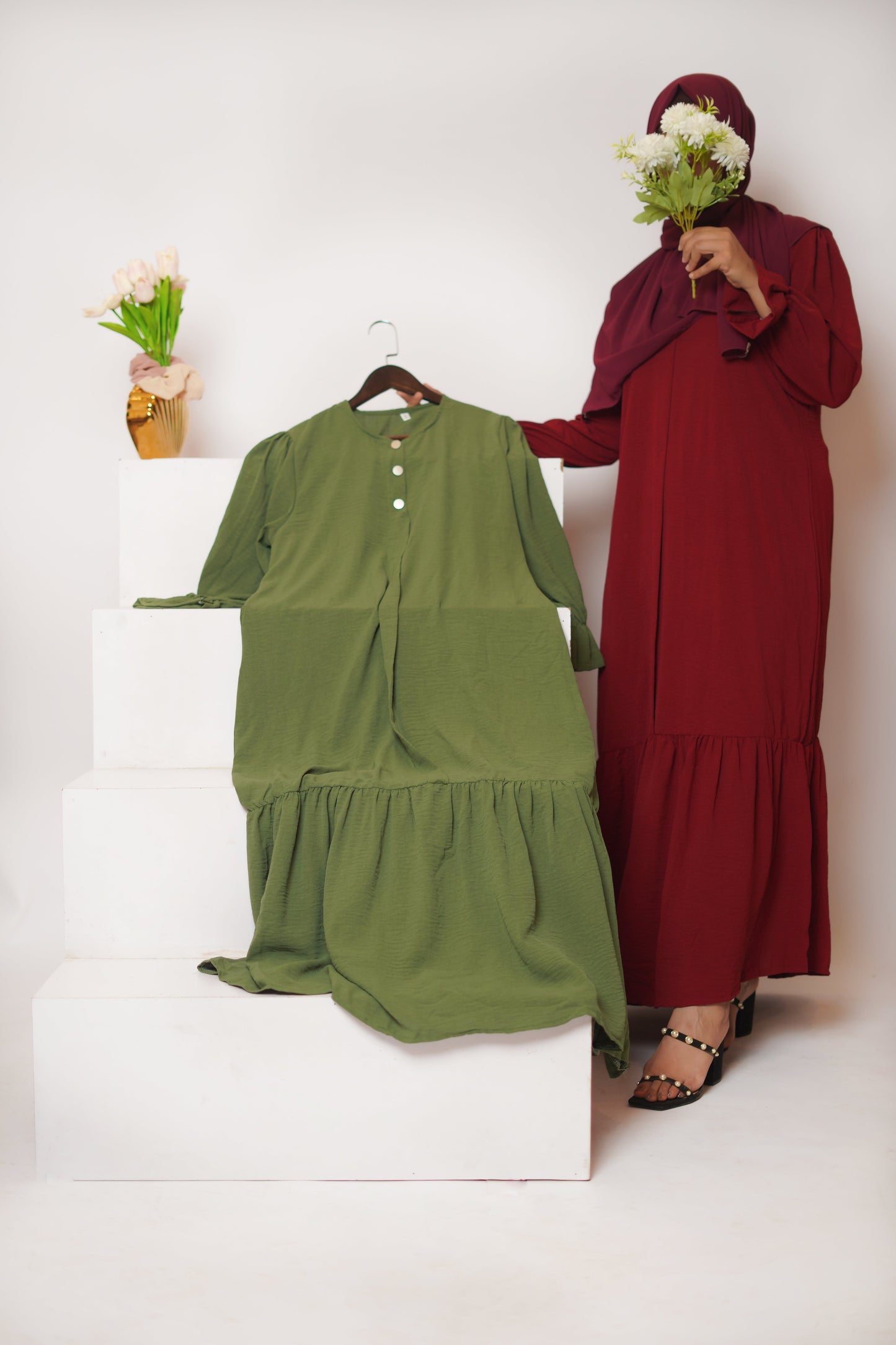 Daisy Maxi Dress - Maroon