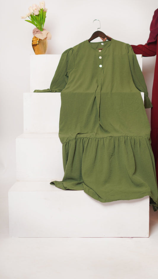 Daisy Maxi Dress-Pesto