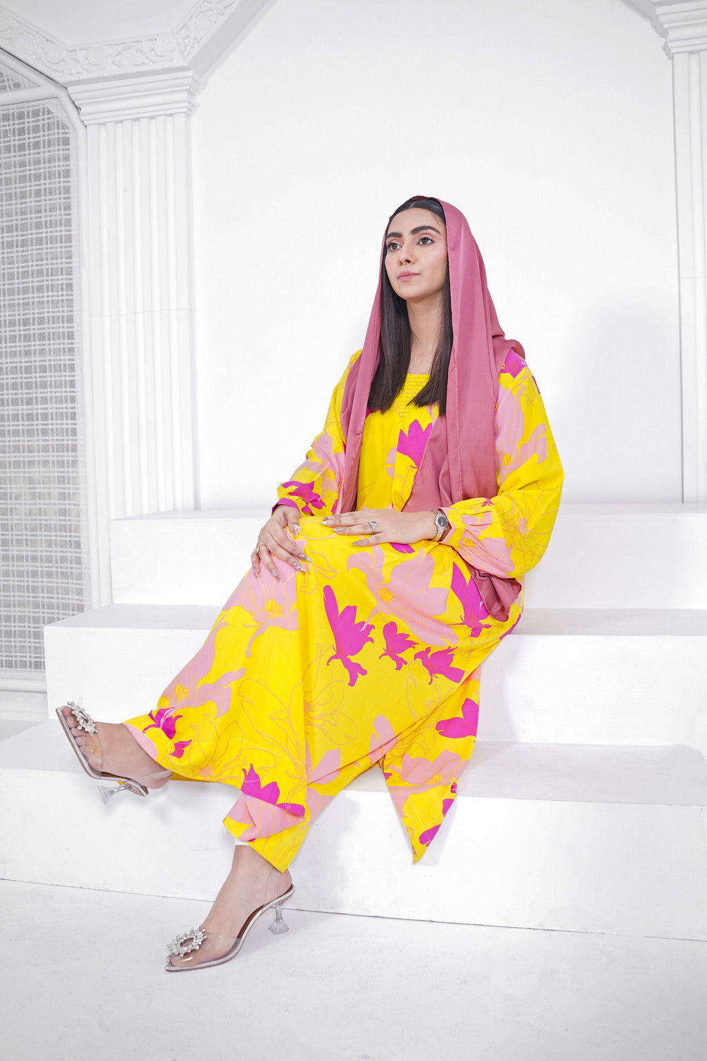Sunlit Bloom Kaftan Shirt