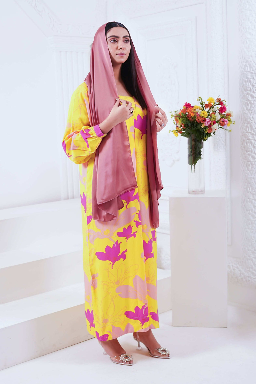 Sunlit Bloom Kaftan Shirt