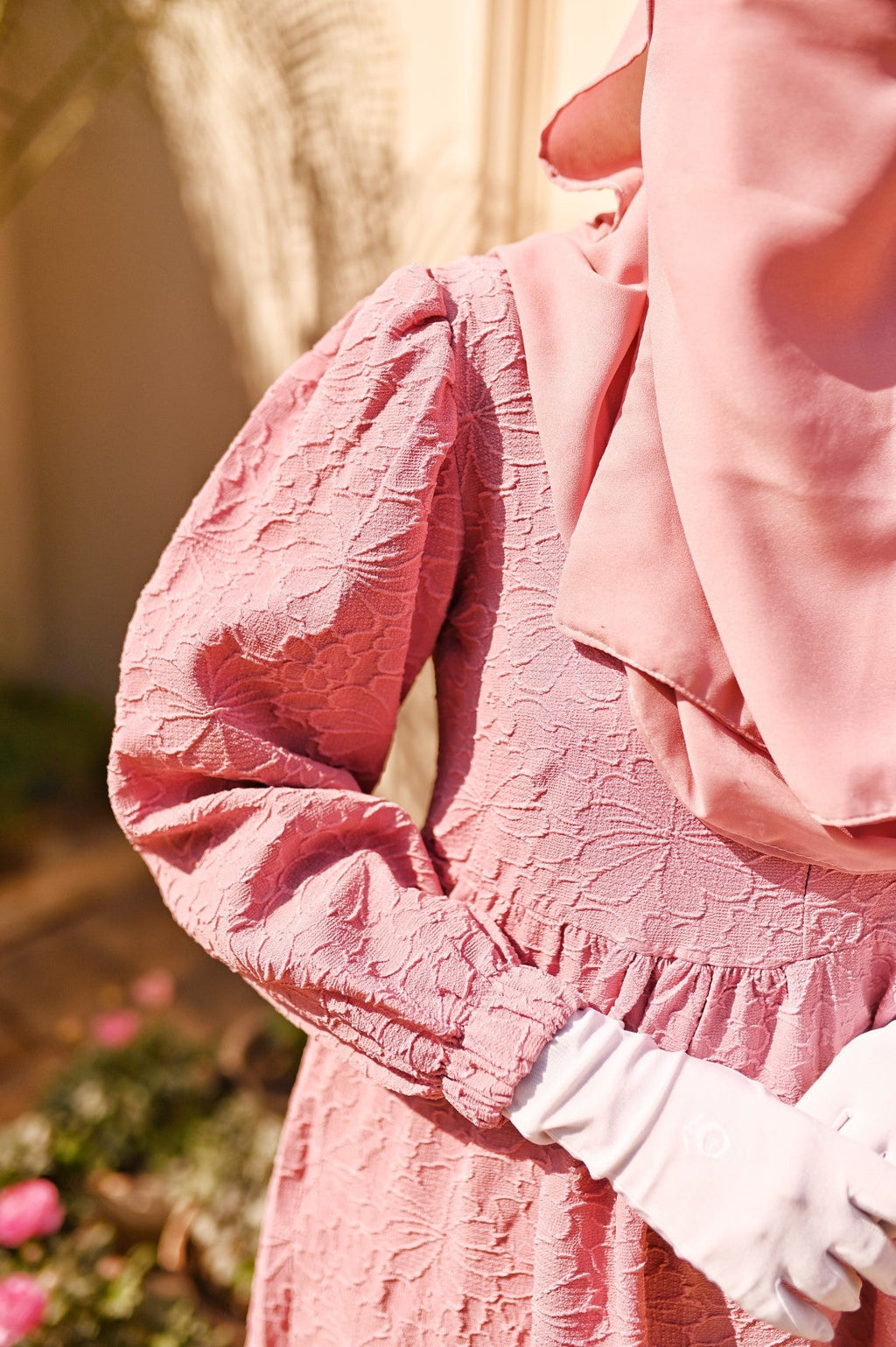 Lily Textured Maxi Dress - Candy Pink