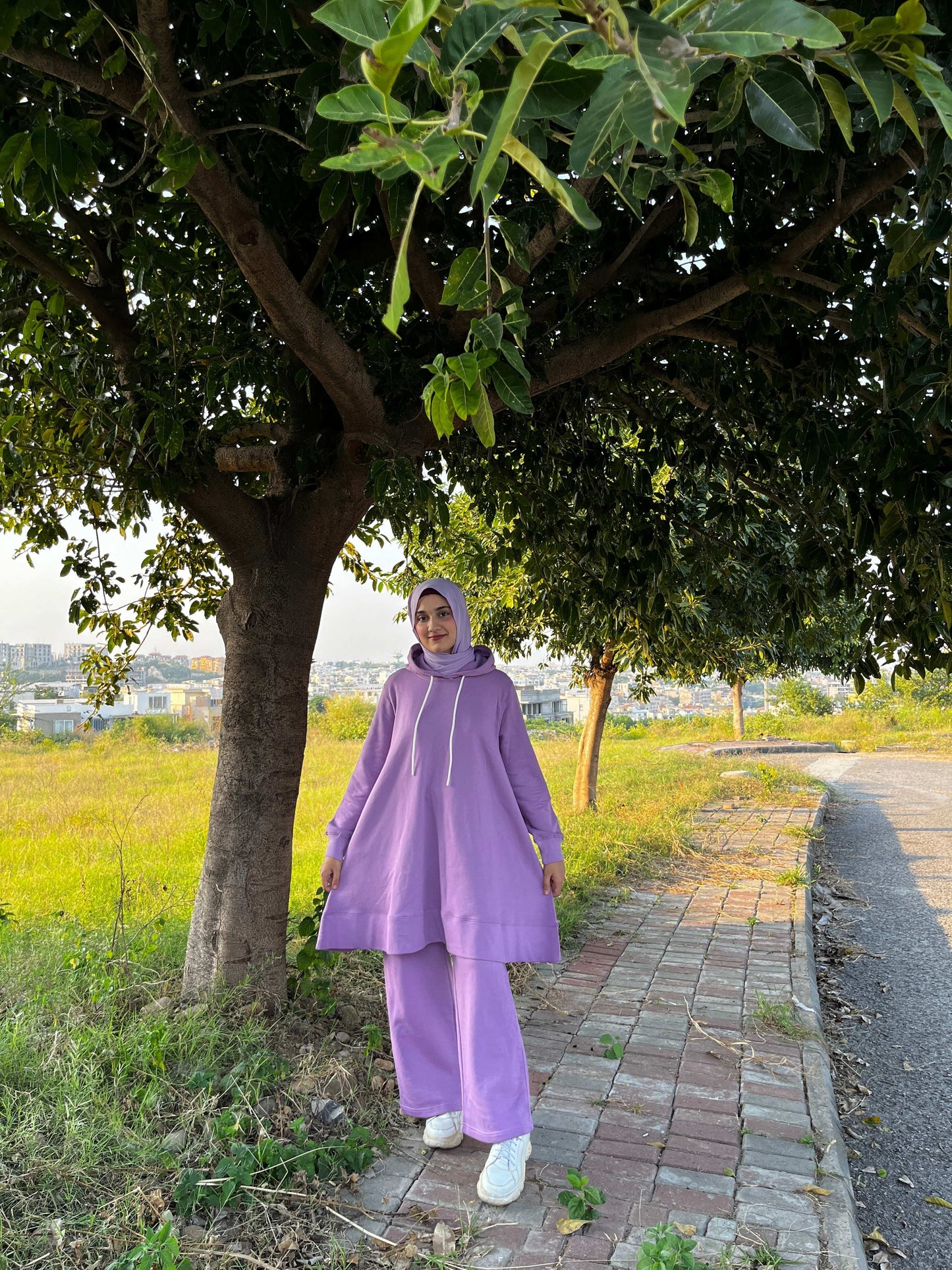 Dahlia Fleece Co Ord Set - Lavender