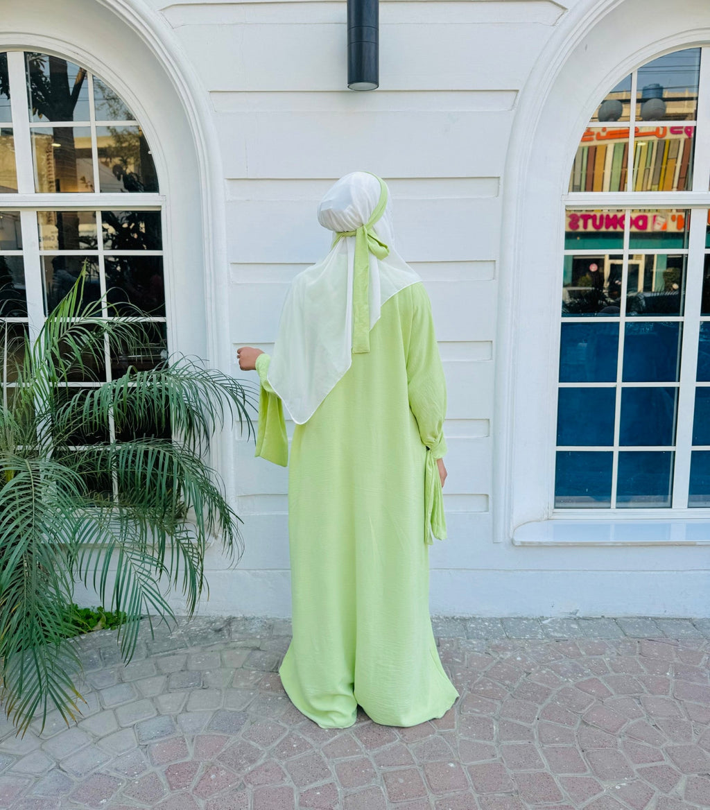 Marwah Abaya - Lime Green